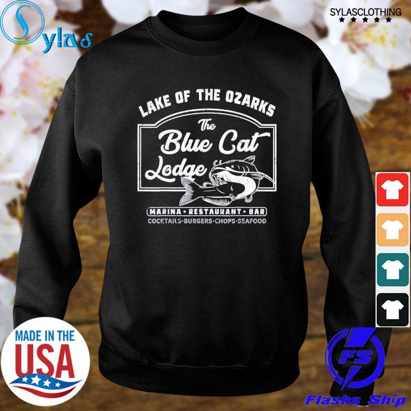  Vintage The Blue Cat Lodge Lake Of The Ozarks T-Shirt