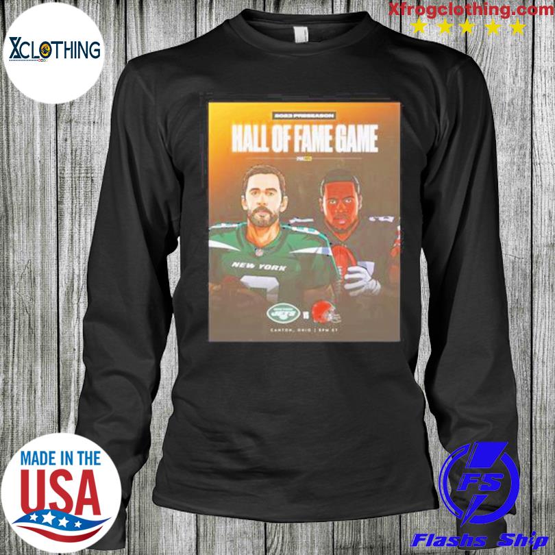 Awesome Nick Chubb Vs Aaron Rodgers Hall Of Fame Game 2023 Logo Shirt,  hoodie, sweater, long sleeve and tank top