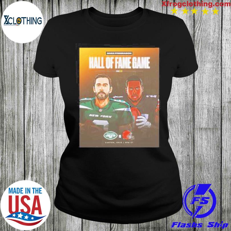 Official Awesome Nick Chubb Vs Aaron Rodgers Hall Of Fame Game 2023 Logo t- shirt, hoodie, longsleeve, sweater