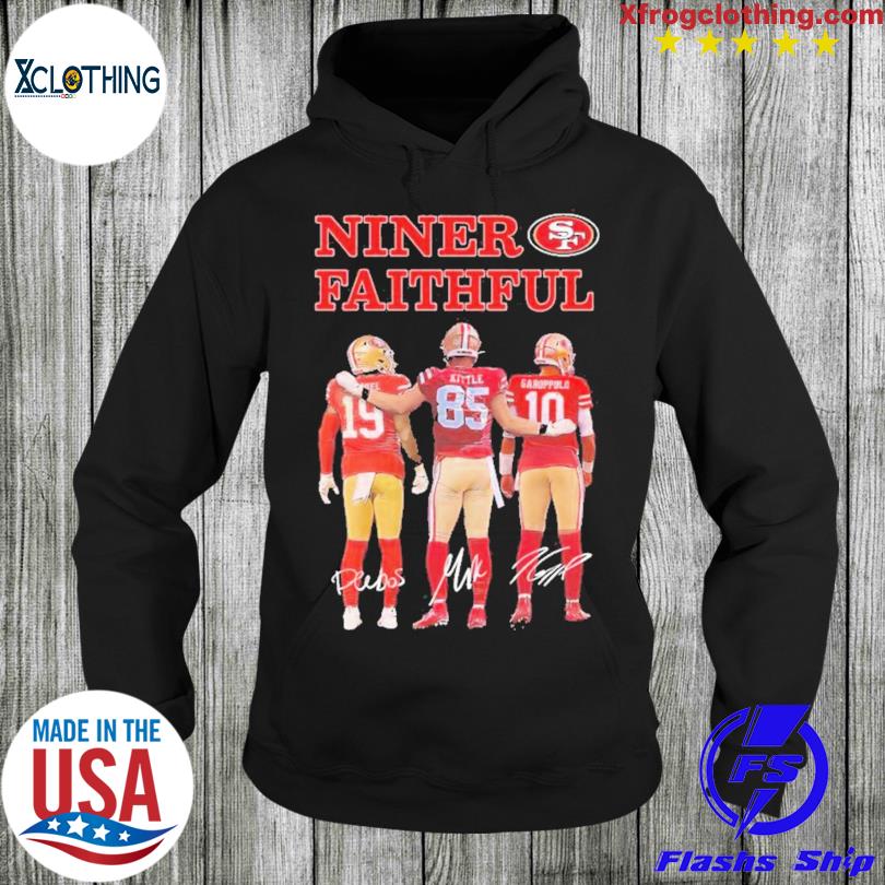 San Francisco 49ers Deebo Samuel George Kittle and Jimmy Garoppolo Niner  Faithful signatures shirt - Dalatshirt