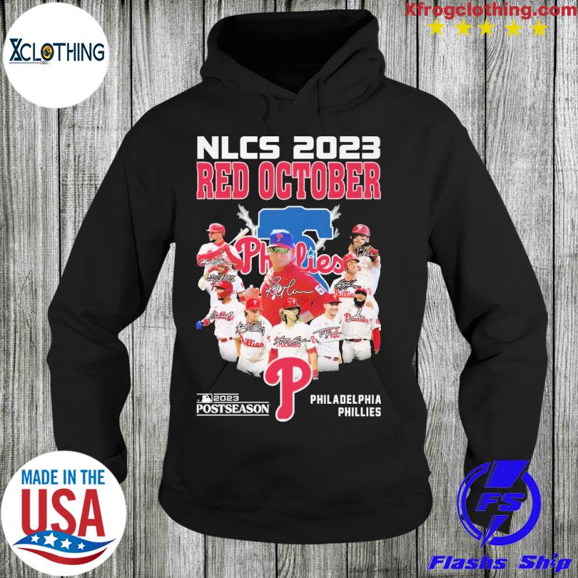 Nlcs 2023 Red October 2023 Postseason Philadelphia Phillies Shirt, hoodie,  longsleeve, sweatshirt, v-neck tee