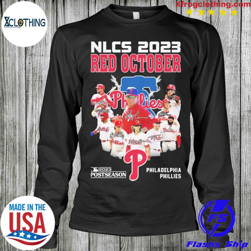 Red October 2023 Nlcs Philadelphia Phillies Shirt - ShirtsOwl Office