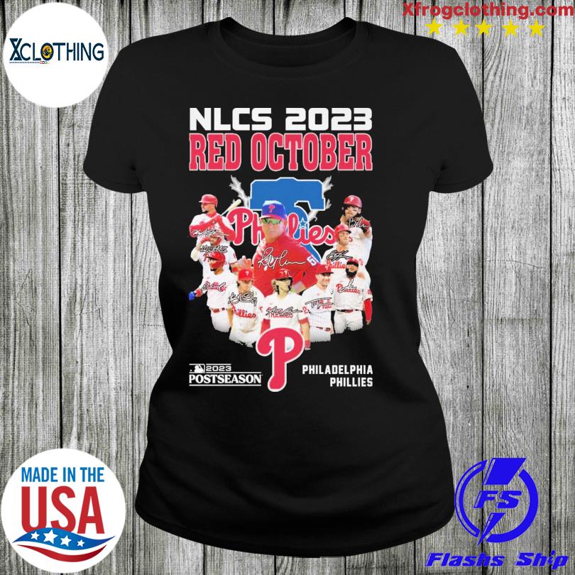 Red October 2023 Nlcs Philadelphia Phillies Shirt - ShirtsOwl Office