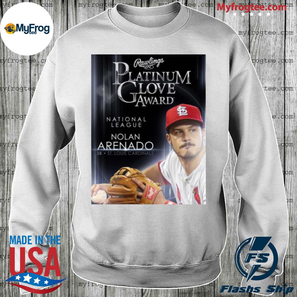 Nolan Arenado St.Louis Cardinals rawlings platinum glove award national  league shirt, hoodie, sweater, long sleeve and tank top