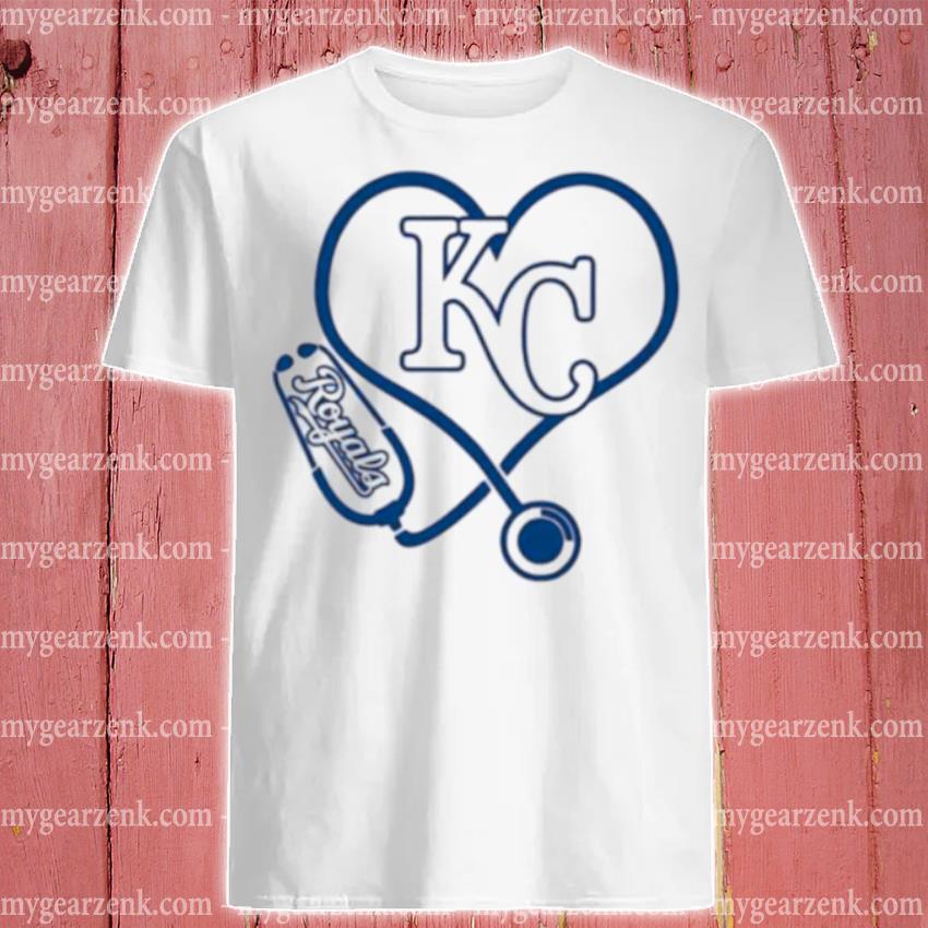 nurse KC Royals Heart Shirt - Kingteeshop