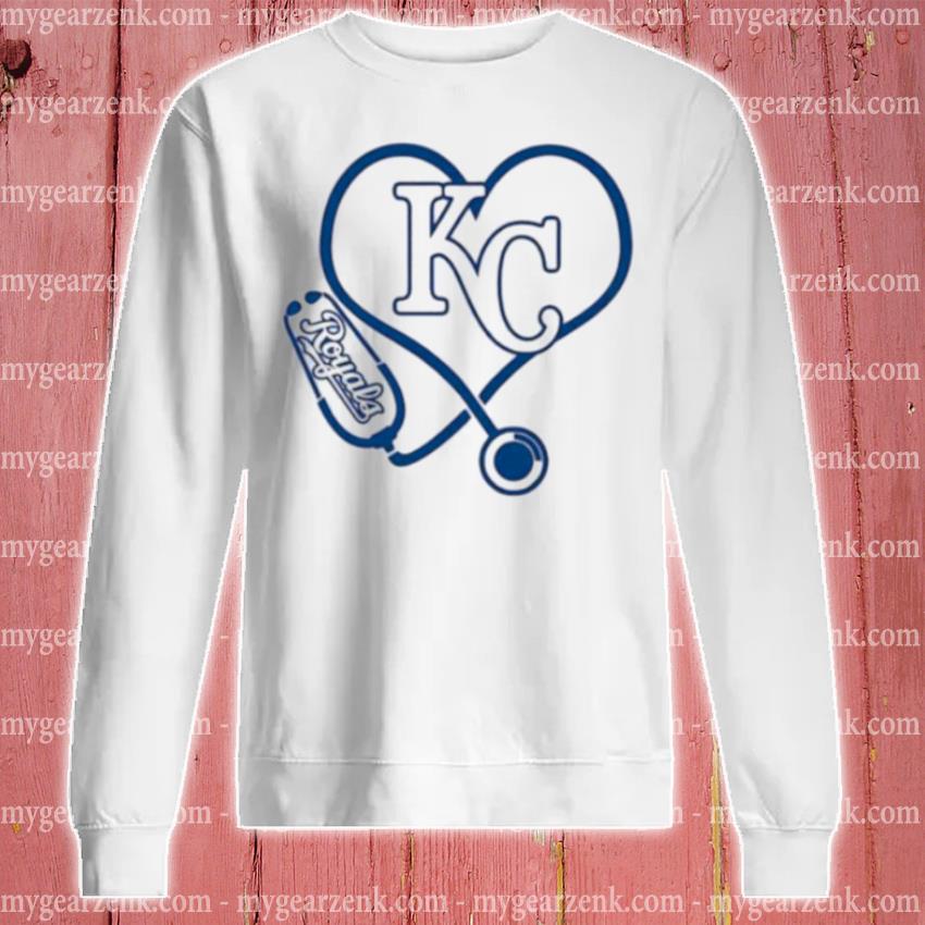 nurse KC Royals Heart Shirt - Kingteeshop