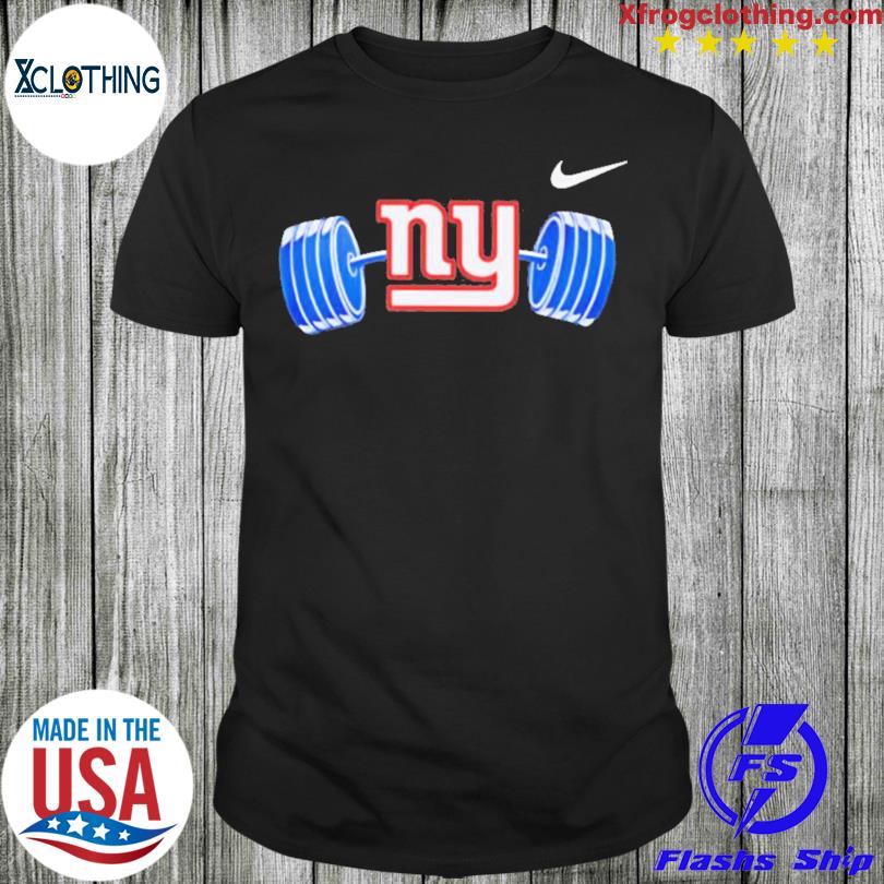 Official official New york giants ny barbell T-shirt, hoodie, tank top,  sweater and long sleeve t-shirt