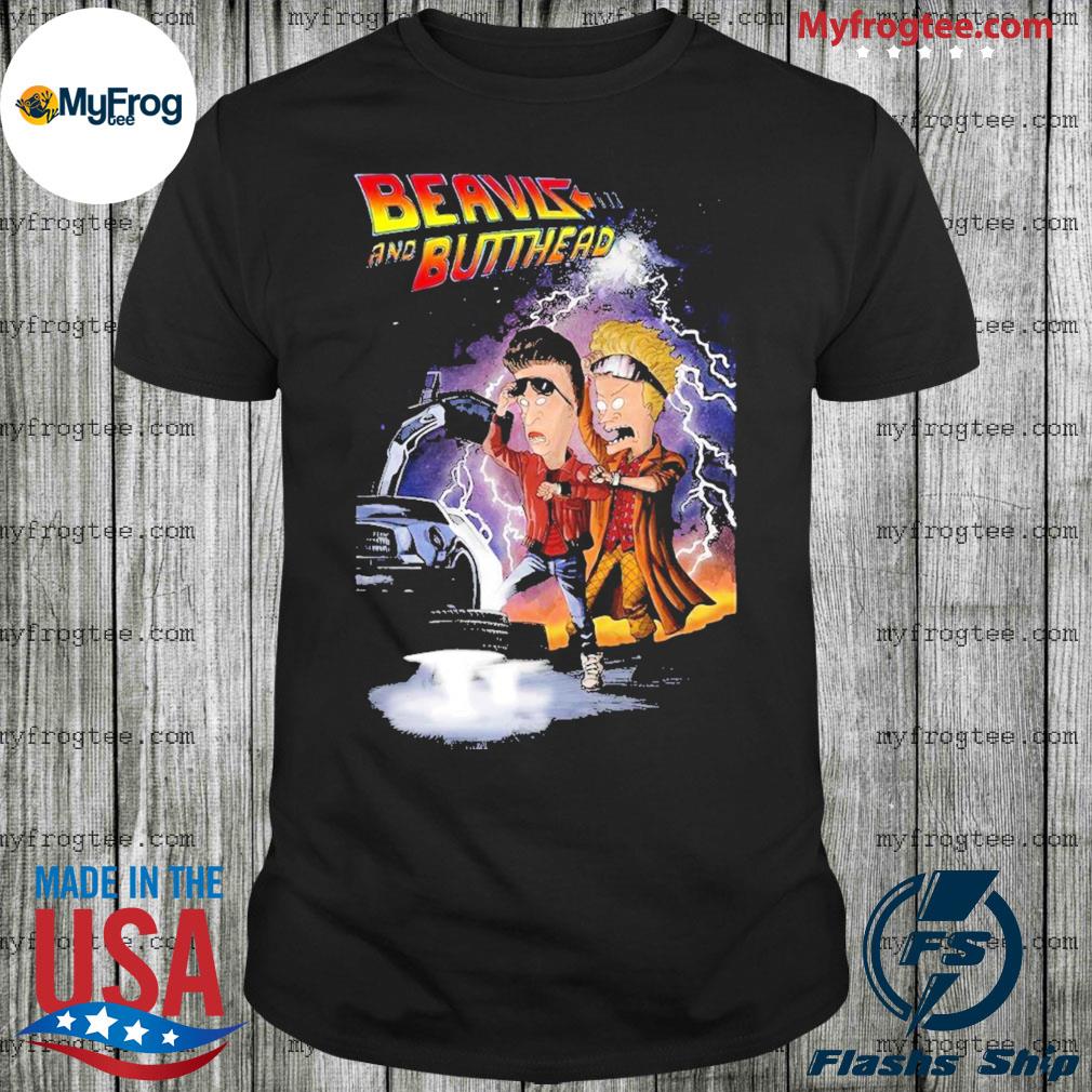 Official Beavis and Butt Head Back To The Future T-shirt