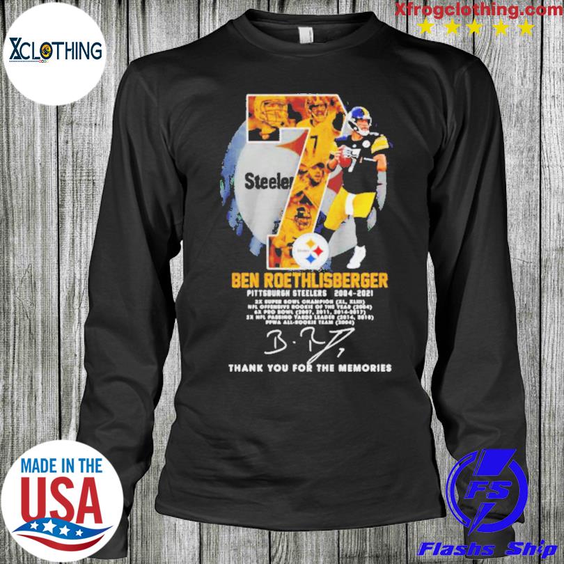 Ben Roethlisberger Pittsburgh Steelers 2004 2021 Thank You For The Memories  Unisex T-Shirt - Teeruto