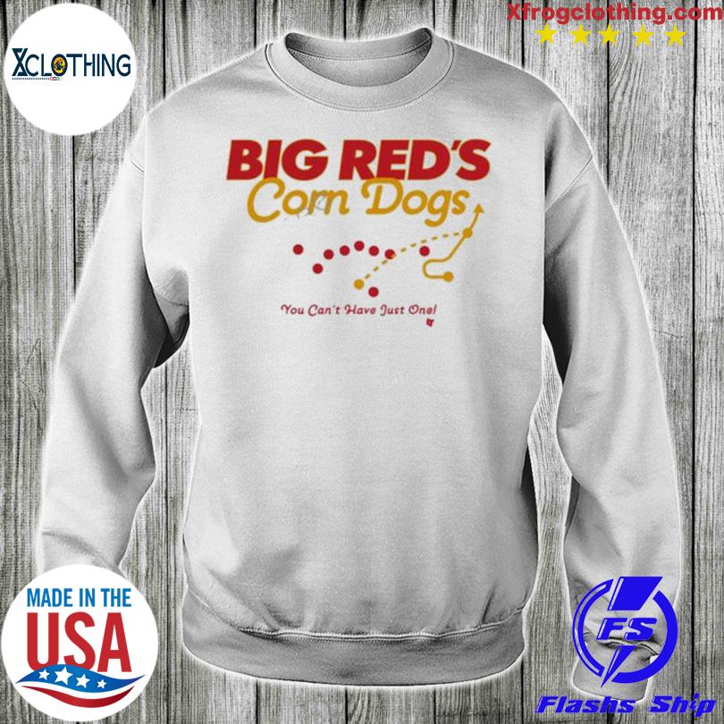 Big Red's Corn Dogs, Women's V-Neck T-Shirt / Large - Pro Football - Sports Fan Gear | breakingt