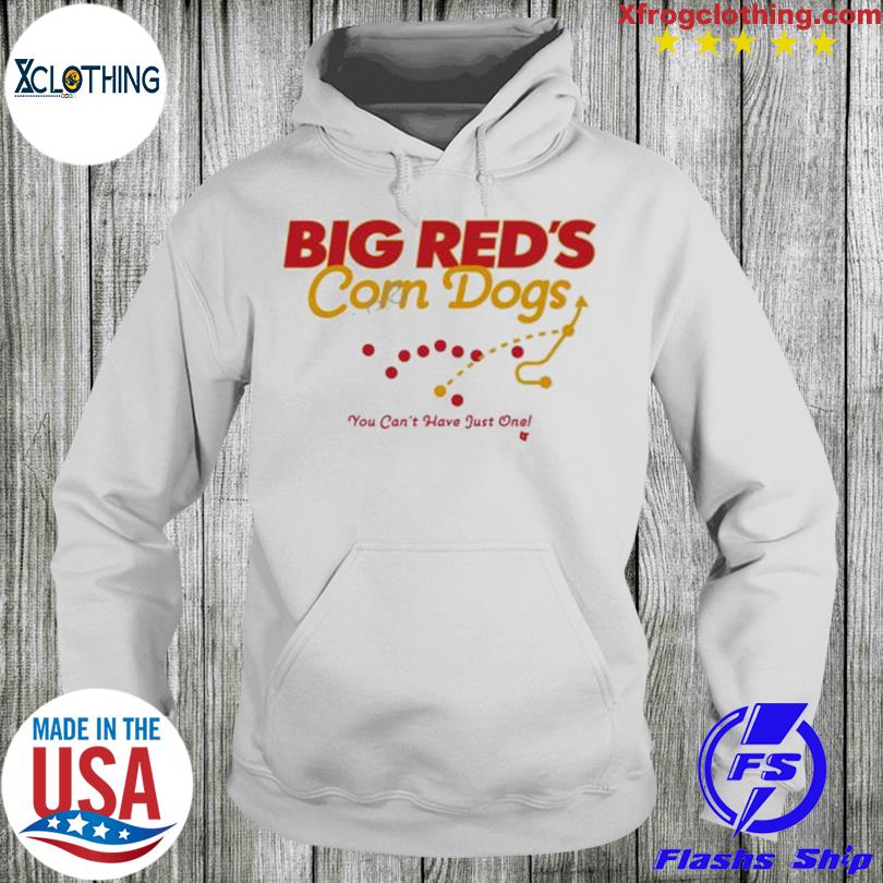 Big Red's Corn Dogs, Women's V-Neck T-Shirt / Large - Pro Football - Sports Fan Gear | breakingt