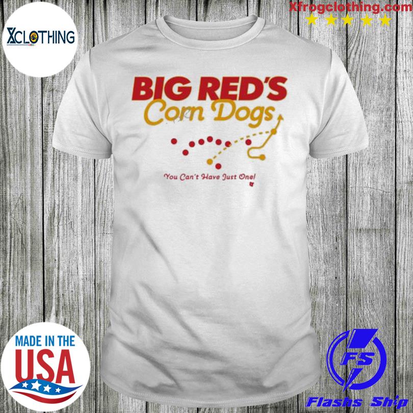 Big Red's Corn Dogs, Adult T-Shirt / Extra Large - Pro Football - Sports Fan Gear | breakingt