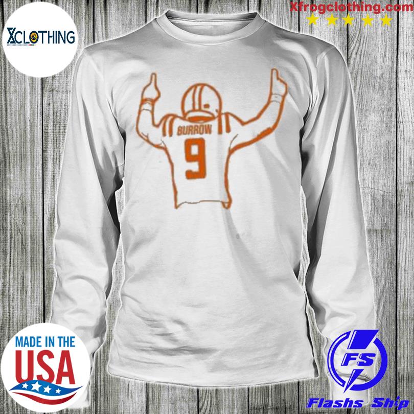 Joe Burrow Number 9 Jersey Cincinnati Bengals Insp Hoodie - TeeHex