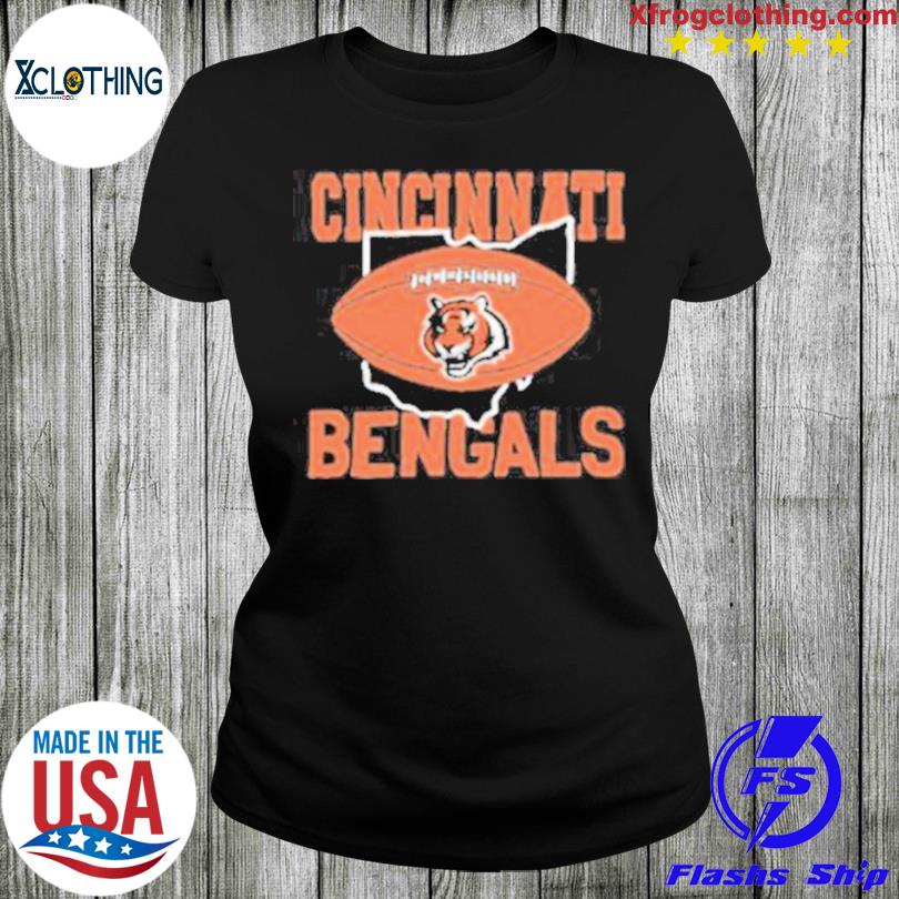 Black Homage Men's Cincinnati Ohio Bengals Shirt, hoodie, sweater, long  sleeve and tank top