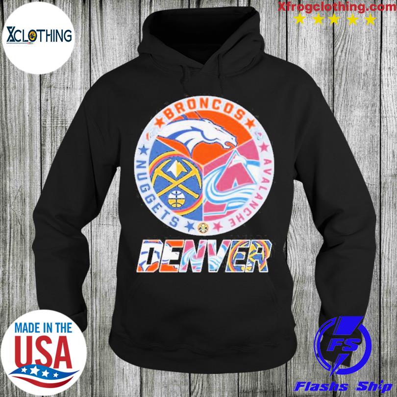 Buy Denver Broncos Colorado Avalanche Denver Nuggets Championship logo 2023  shirt For Free Shipping CUSTOM XMAS PRODUCT COMPANY