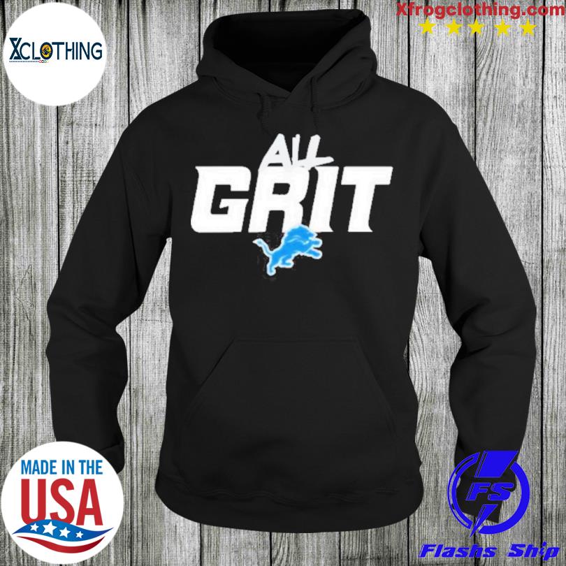 All Grit Detroit Lions Hoodie -  Worldwide Shipping