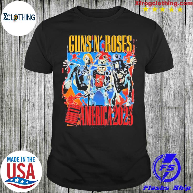 Official guns N' Roses North America 2023 T-Shirt, hoodie, sweater
