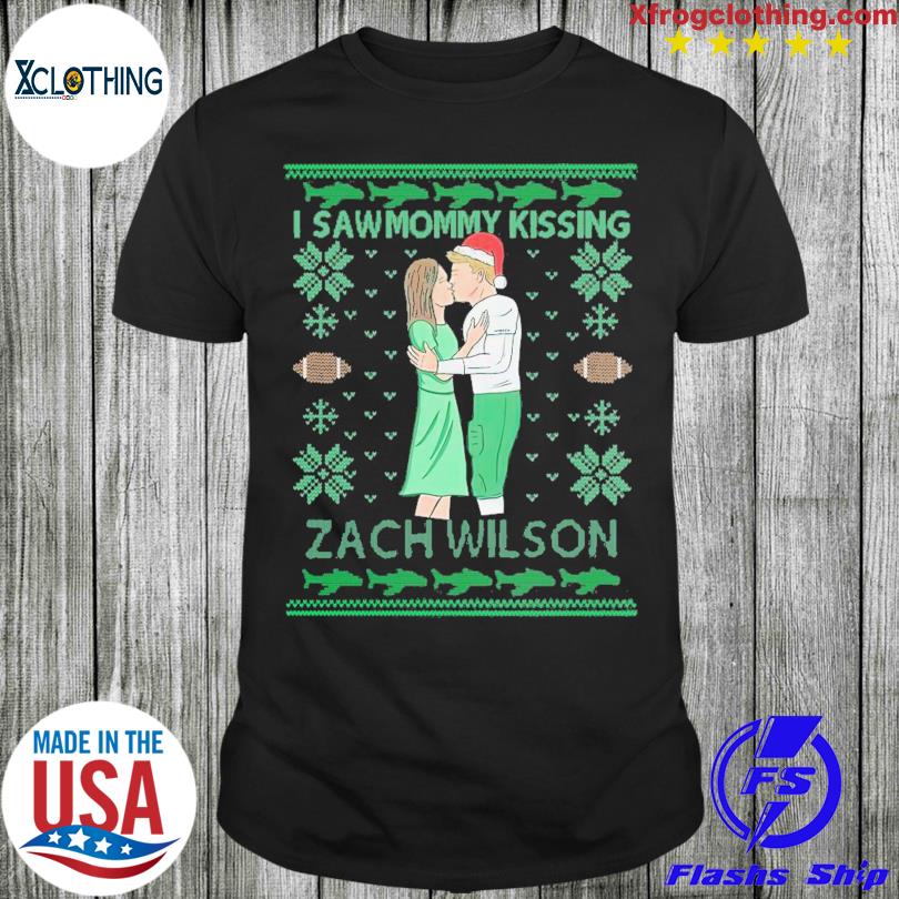 zach wilson I saw mommy kissing ugly Christmas sweater, hoodie, sweater,  long sleeve and tank top