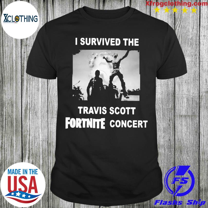 Official I Survived The Travis Scott Fortnite Concert Shirt