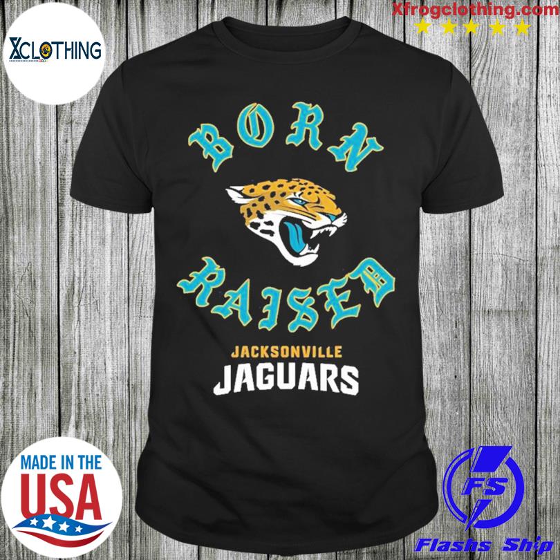 Jacksonville Jaguars Born X Raised Unisex T Shirt - Limotees