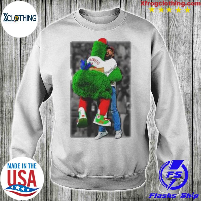 Jason Kelce Hug Philly Phanatic shirt, hoodie, sweater, long