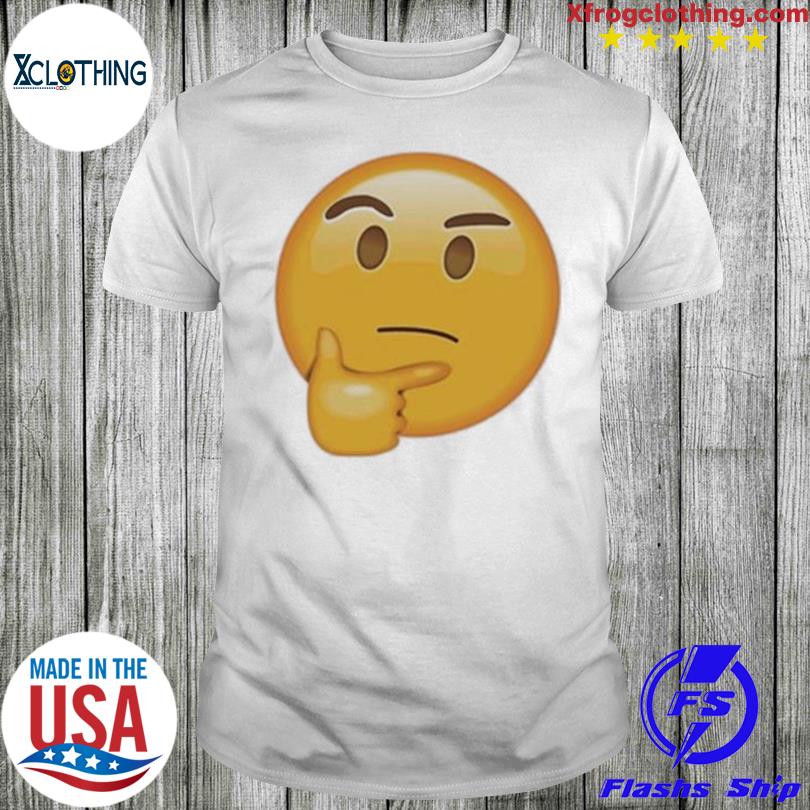 Official Miami Dolphins Emoji-Thinking Mens Cool Grey Gag Silly Thoughtful  Shirt, hoodie, sweater, long sleeve and tank top