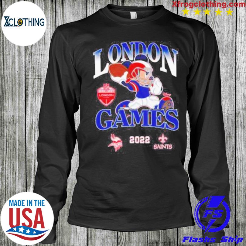 Official Minnesota Vikings Vs New Orleans Saints Mickey Mouse London Game  2022 shirt, hoodie, sweater and long sleeve