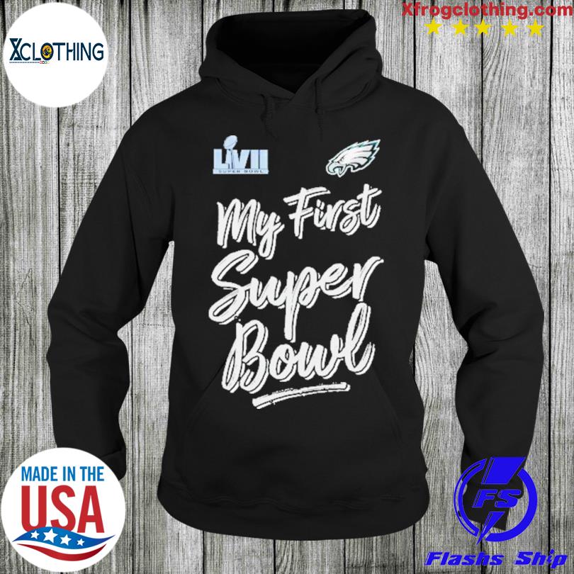 Official philadelphia eagles newborn super bowl lviI my first super bowl  bodysuit shirt, hoodie, sweater and long sleeve