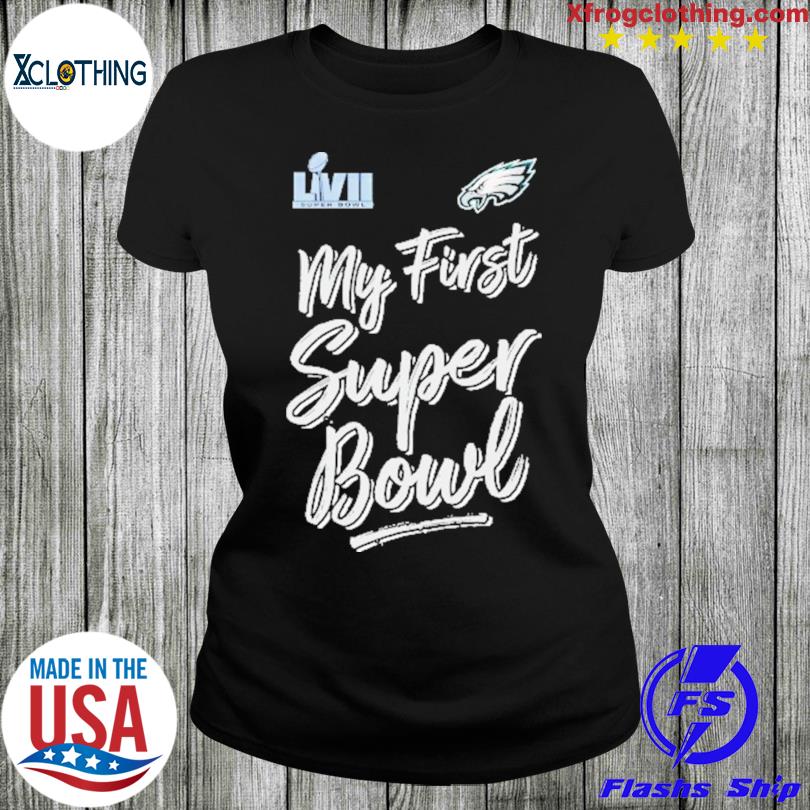 Official philadelphia eagles newborn super bowl lviI my first super bowl  bodysuit shirt, hoodie, sweater and long sleeve