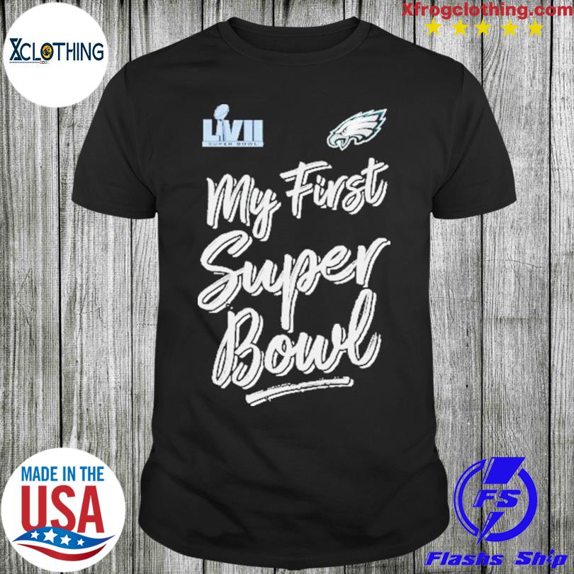 Official philadelphia eagles newborn super bowl lviI my first super bowl  bodysuit shirt, hoodie, sweater and long sleeve