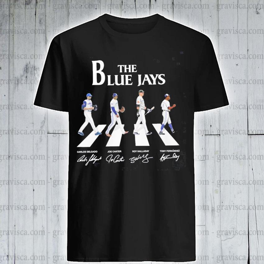 The blue jays abbey road shirt, hoodie, sweater, long sleeve and