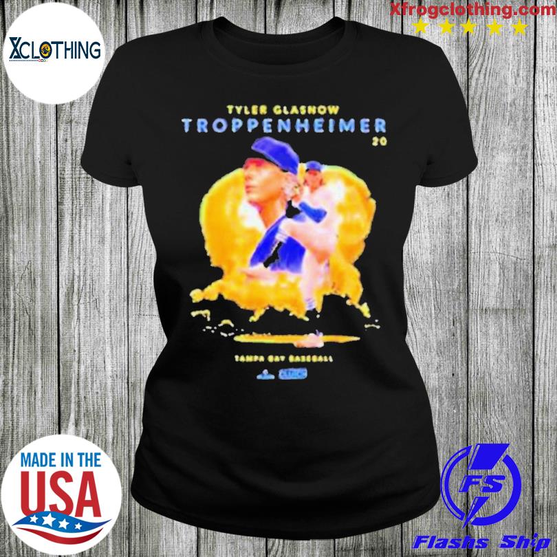 Official Tyler Glasnow Troppenheimer Tampa Bay Baseball T-shirt - Bluecat