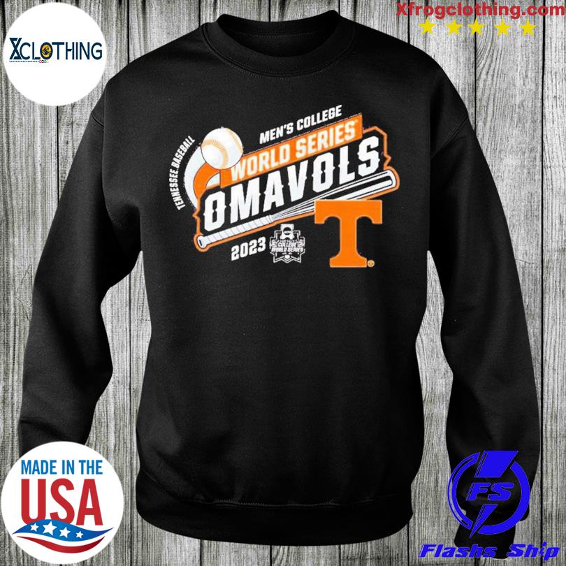 Men's college world series Omavols 2023 tennessee baseball shirt