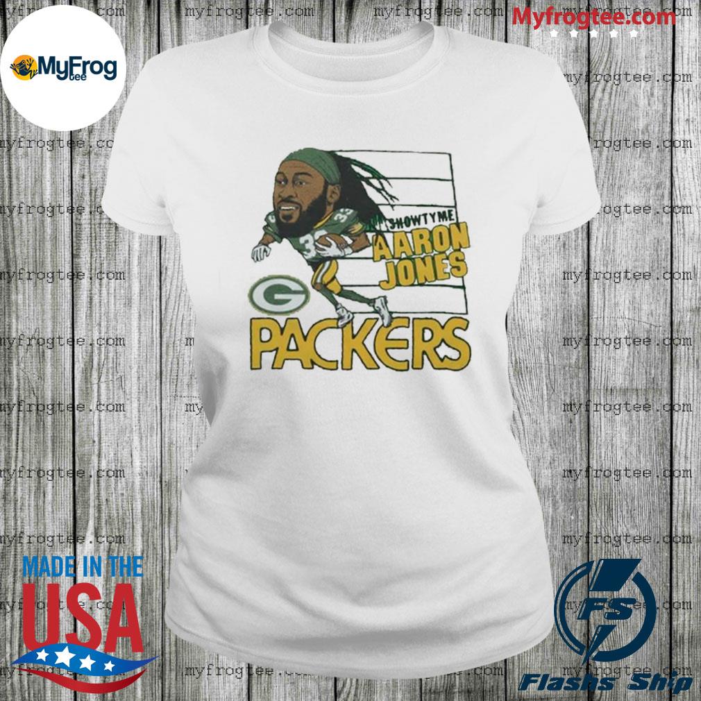 Green Bay Packers Homage #33 Jones Showtyme T-Shirt at the