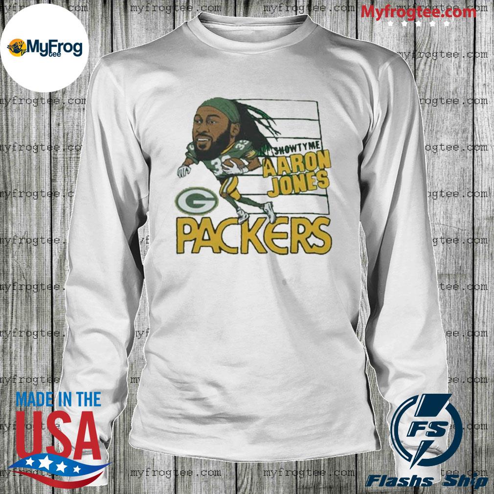 Green Bay Packers Homage #33 Jones Showtyme T-Shirt at the