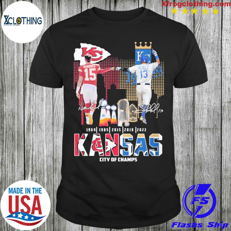 Kansas City Chiefs and Royals Mahomes and Perez champions shirt, hoodie,  sweater and v-neck t-shirt