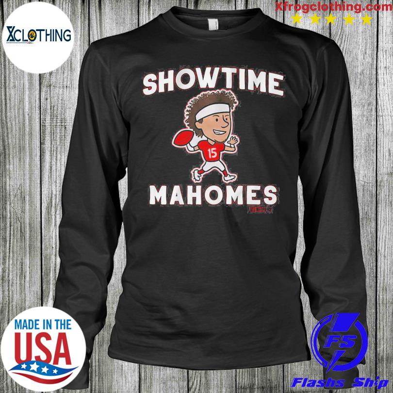 Patrick Mahomes showtime kids cartoon shirt, hoodie, sweater, long