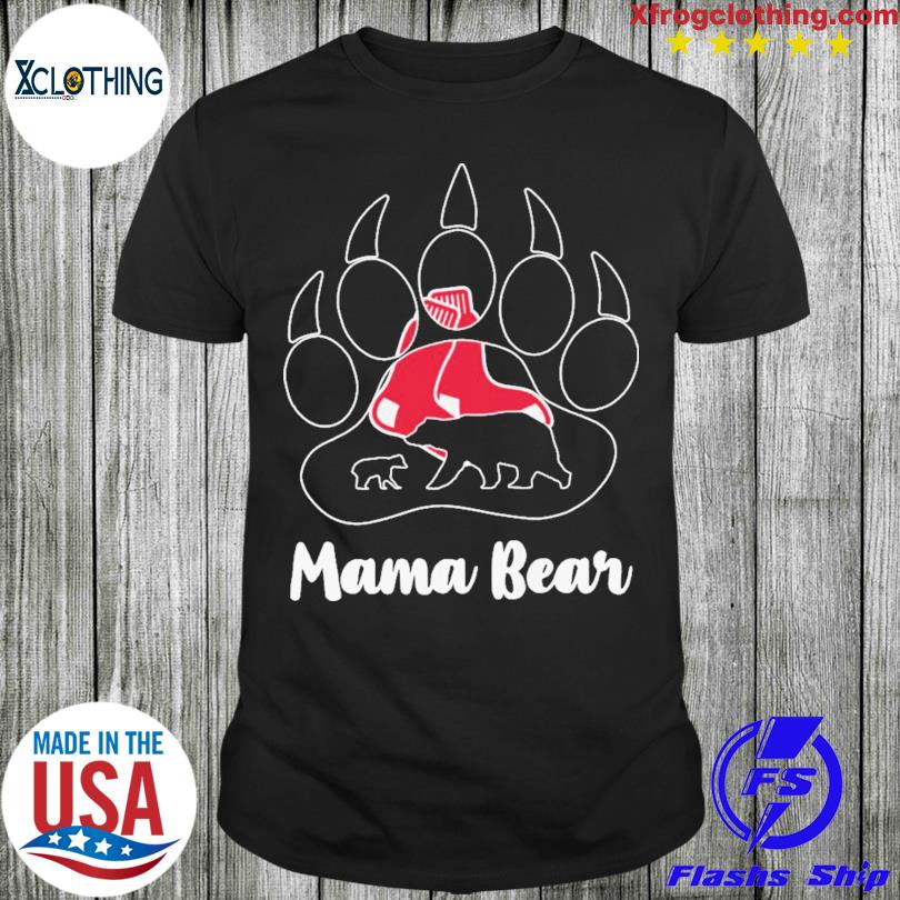 Paws Mama Bear Boston Red Sox shirt