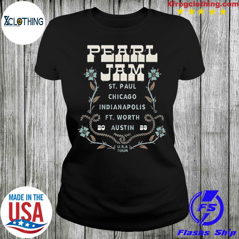 Pearl Jam Ten Inspired Tour 2022 Rock Band Shirt Black in 2023