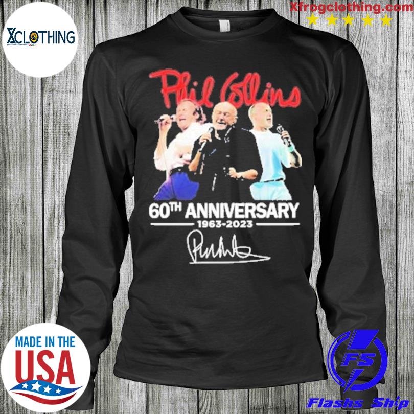 60th Anniversary Of Phil Collins 1963-2023 Signature t-shirt by To