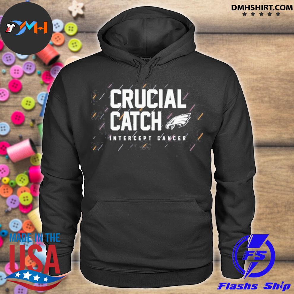 NFL intercept cancer philadelphia eagles crucial catch breast cancer T- shirts, hoodie, sweater, long sleeve and tank top