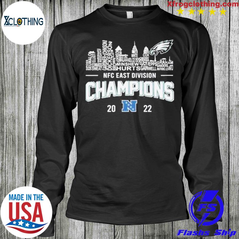 2022 NFC East Champions Philadelphia Eagles Skyline Shirt - Limotees