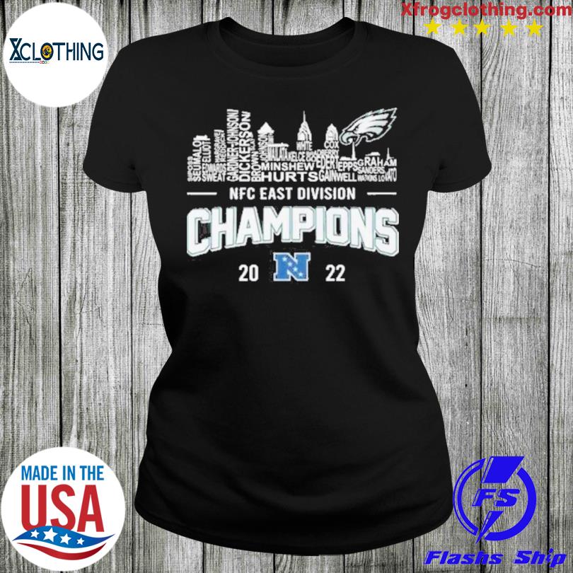 2022 nfc east division champions philadelphia eagles players names shirt,  hoodie, sweater, long sleeve and tank top