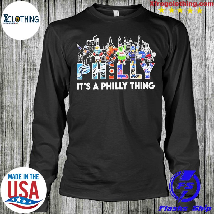 Mascot Philly it's a Philly thing skyline city shirt, hoodie