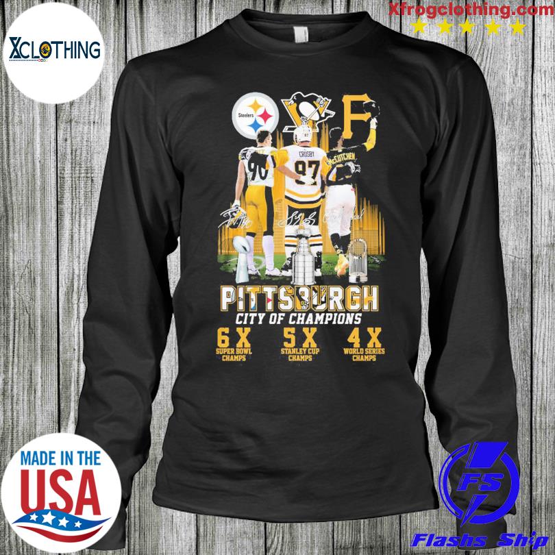 Pittsburgh City Of Champions Steelers Penguins Pirates Shirt