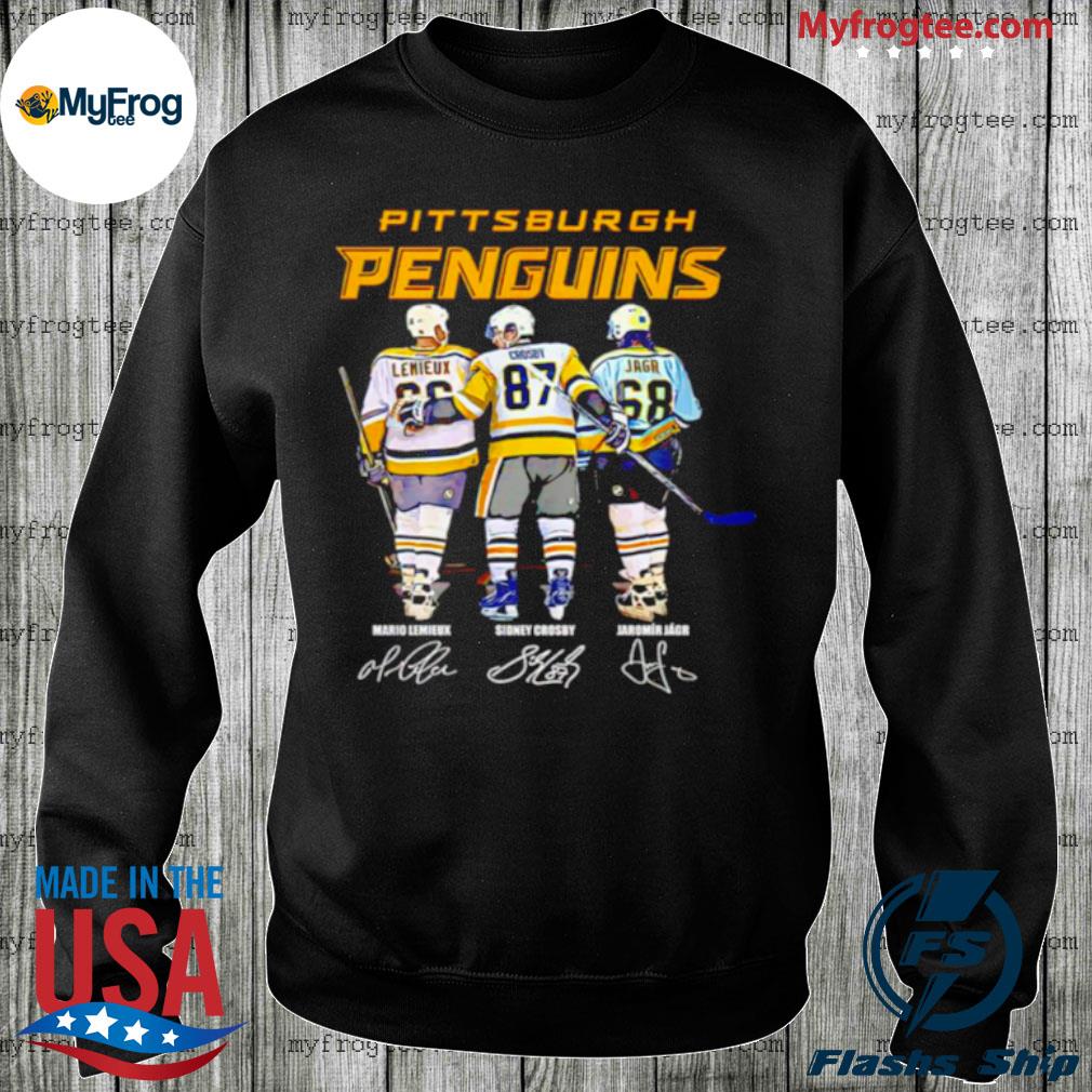Pittsburgh Penguins Mario Lemieux Sidney Crosby Jaromír Jágr signature shirt,  hoodie, sweater, long sleeve and tank top