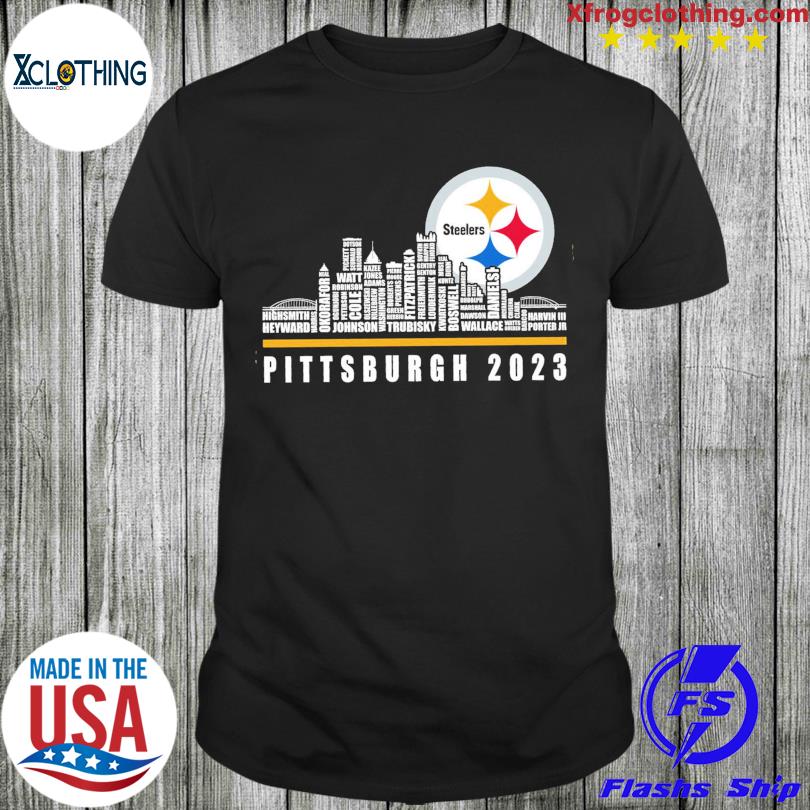 Official pittsburgh Steelers team player logo 2023 shirt, hoodie