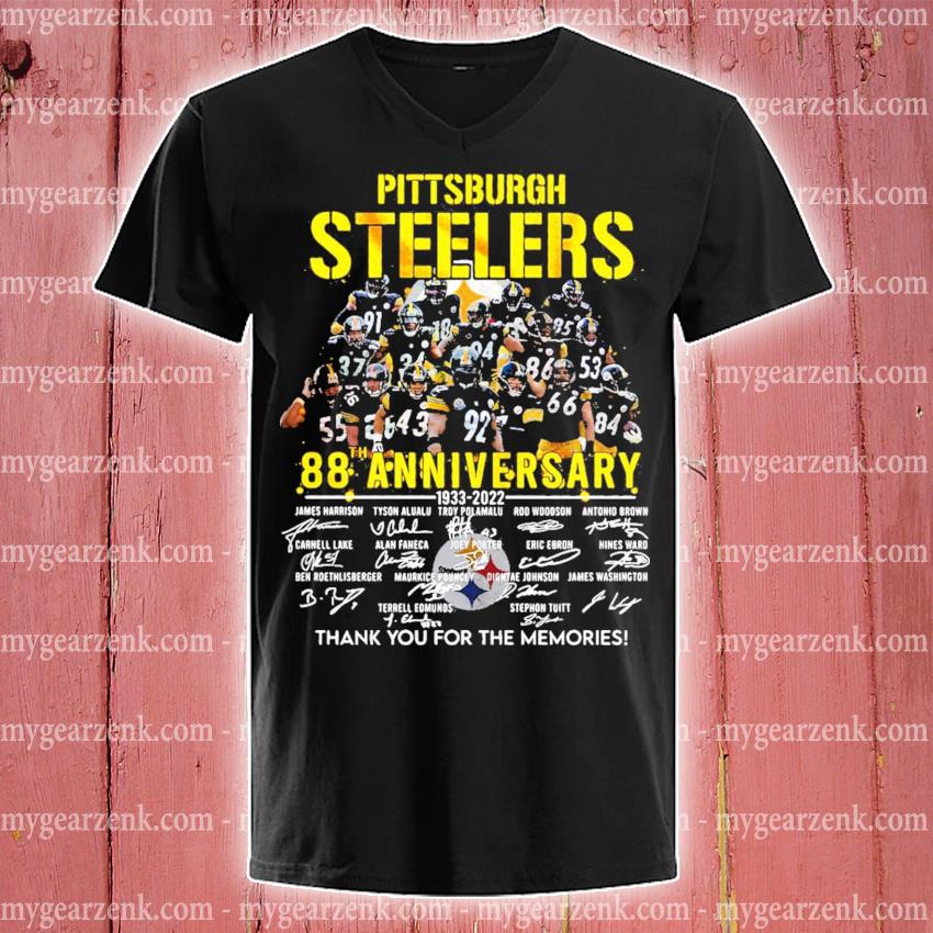 Pittsburgh Steelers 88th Anniversary Thank You For The Memories Christmas T- Shirt 