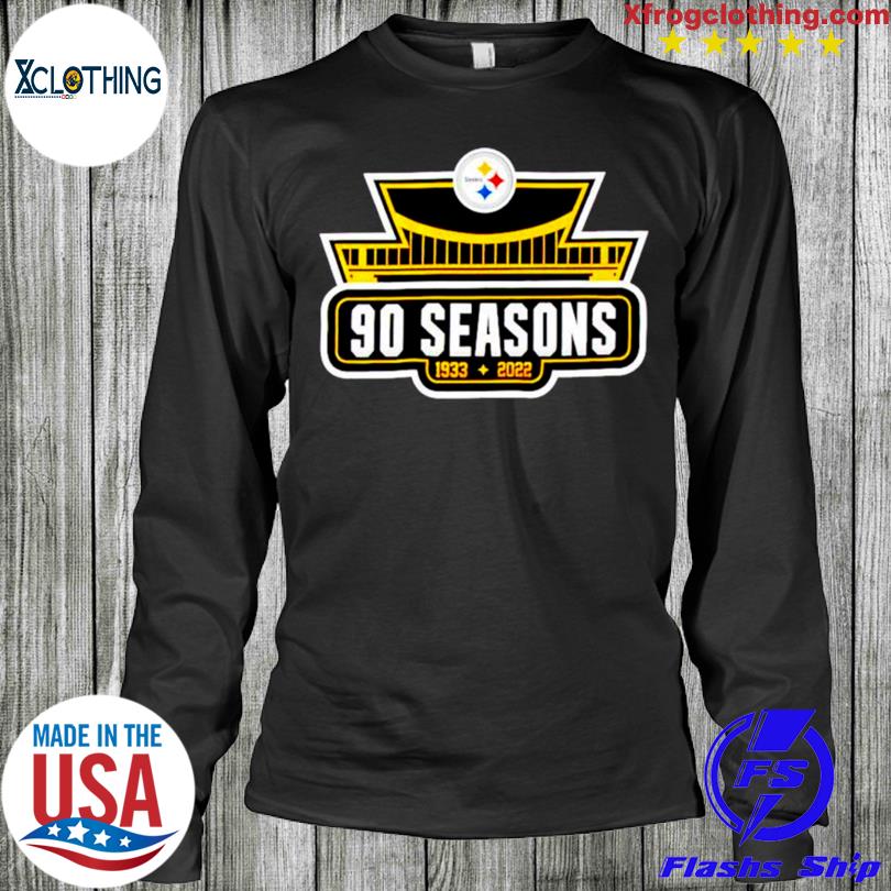 Official Pittsburgh Steelers 90th anniversary 1933-2023 Stadium here we go  Steelers shirt, hoodie, sweater, long sleeve and tank top