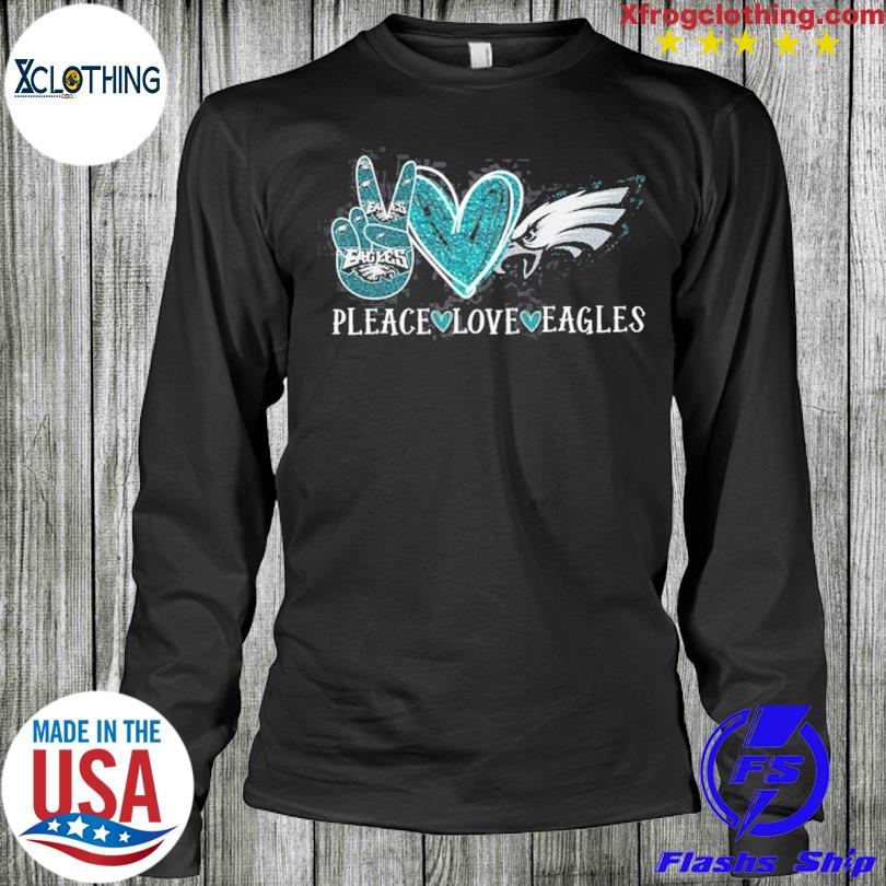 Peace Love Philadelphia Eagles T-Shirt For Women